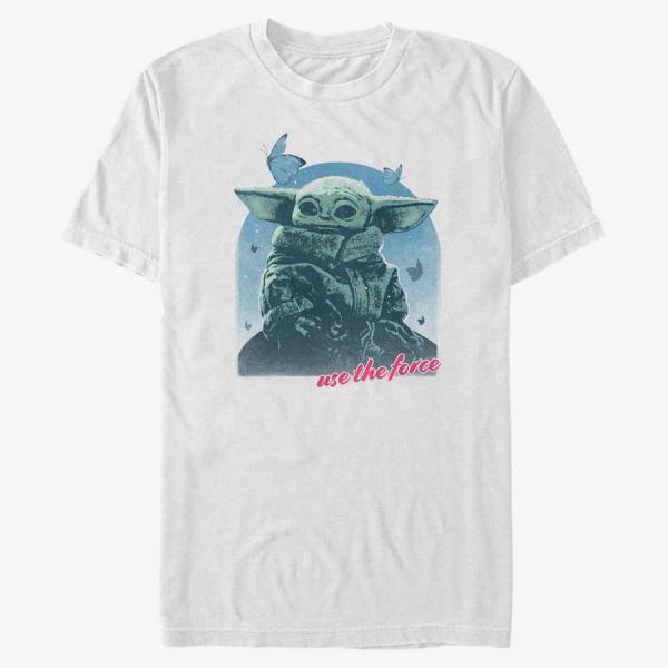 Tričko Merch Star Wars: The Mandalorian - MandoMon Epi6 Patient Unisex T-Shirt White M
