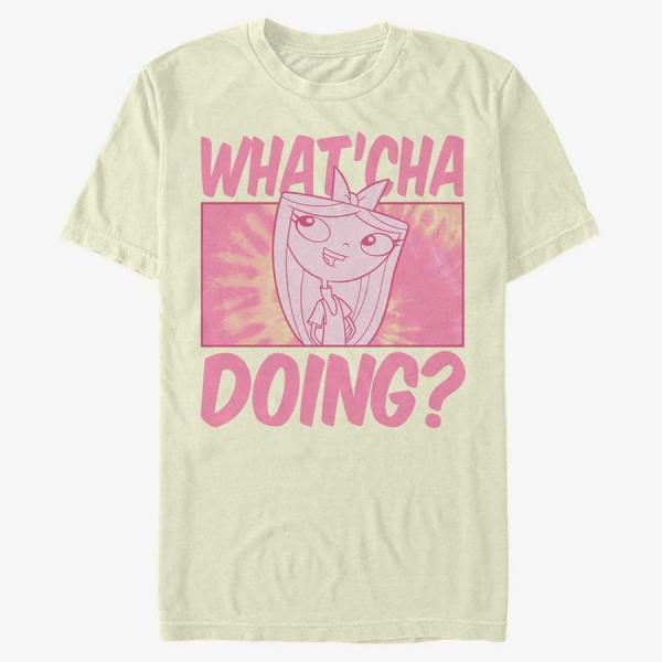 Tričko Merch Disney Classics Phineas And Ferb - Whatcha Doing Unisex T-Shirt Natural XXL