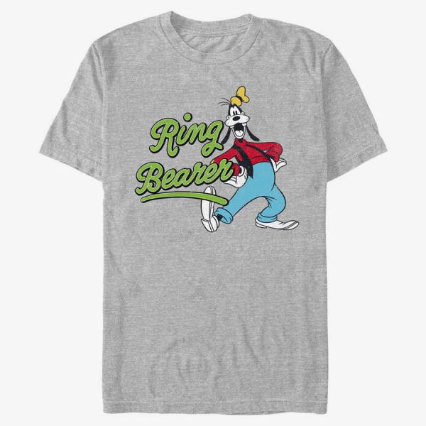 Tričko Merch Disney Classics Mickey & Friends - Ring Goofy Unisex T-Shirt Heather Grey M