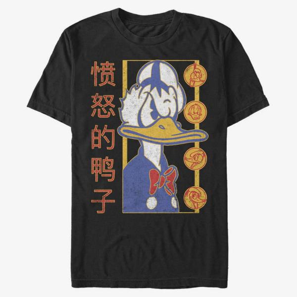 Tričko Merch Disney Classic Mickey - Angry Duck Unisex T-Shirt Black S