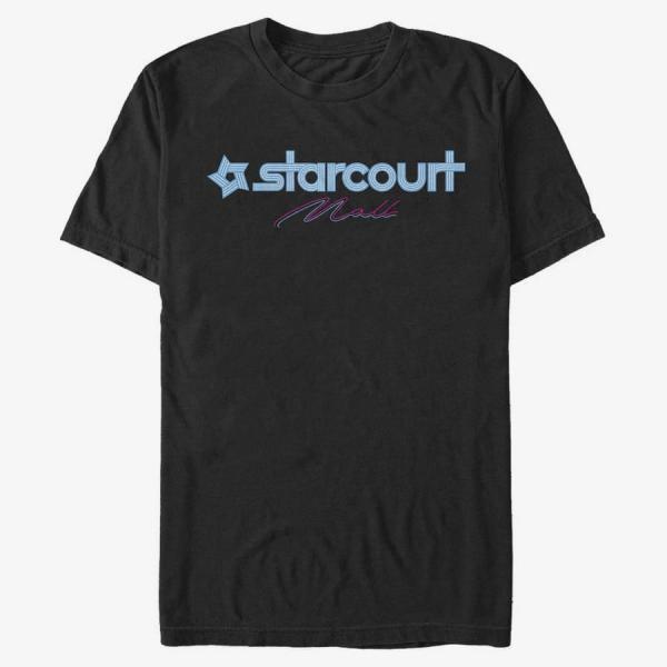 Tričko Merch Netflix Stranger Things - Starcourt Logo Unisex T-Shirt Black XXL