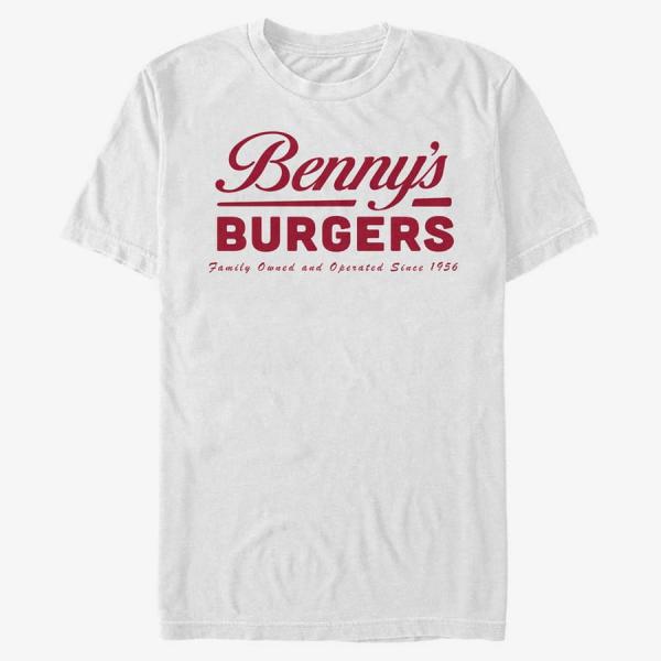 Tričko Merch Netflix Stranger Things - Benny's Burgers Unisex T-Shirt White S