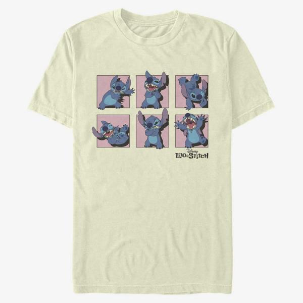 Queens Disney Lilo & Stitch - Stitch Poses Unisex T-Shirt Natural