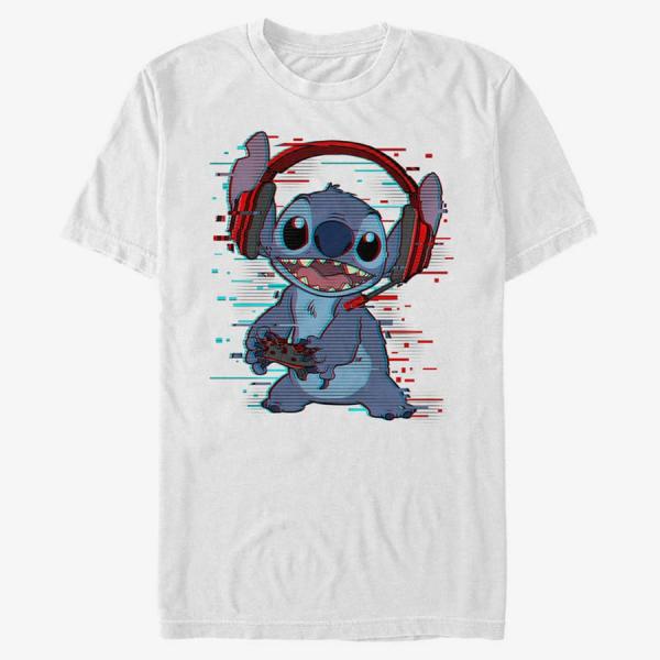 Tričko Merch Disney Classics Lilo & Stitch - Stitch Games Unisex T-Shirt White XXXL