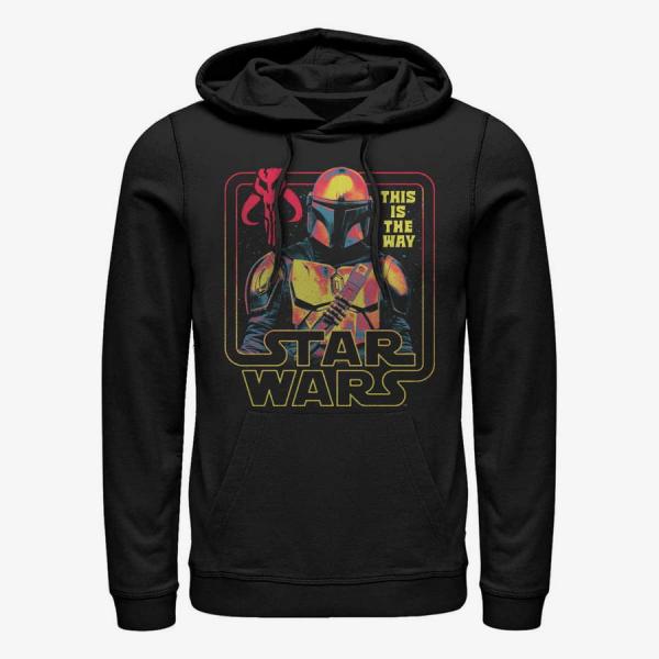 Mikina Merch Star Wars: Mandalorian - The Protector Unisex Hoodie Black XXL