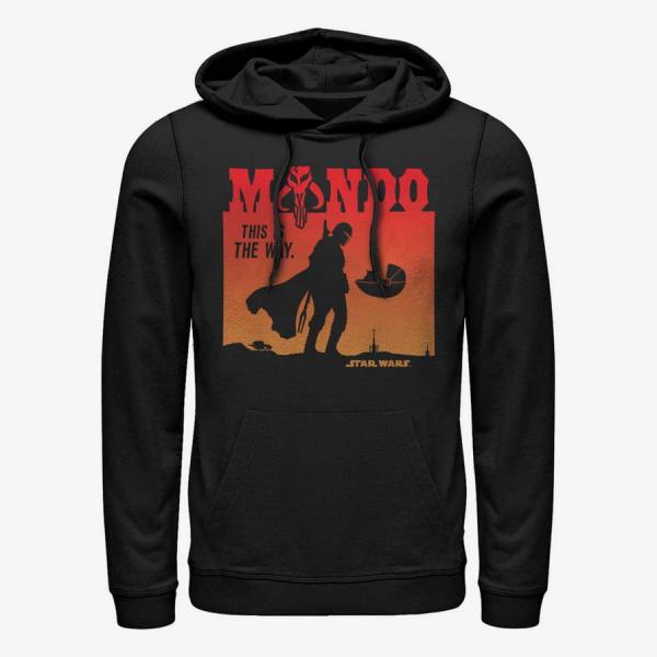 Mikina Merch Star Wars: Mandalorian - High Noon Unisex Hoodie Black XXL