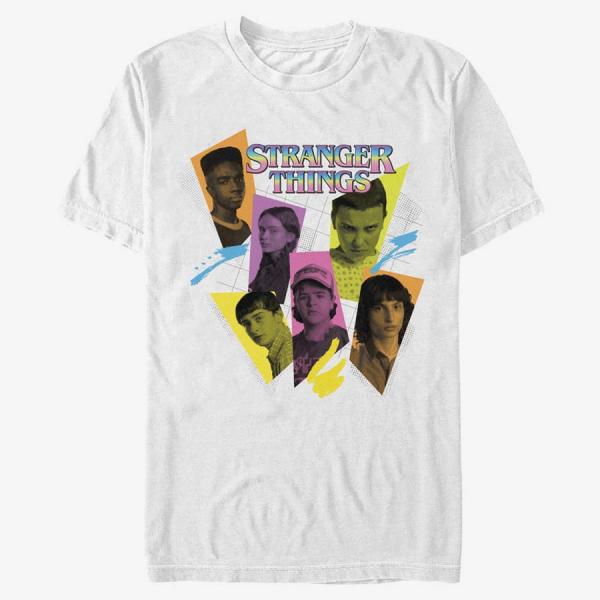 Tričko Merch Netflix Stranger Things - Character Tones Unisex T-Shirt White S