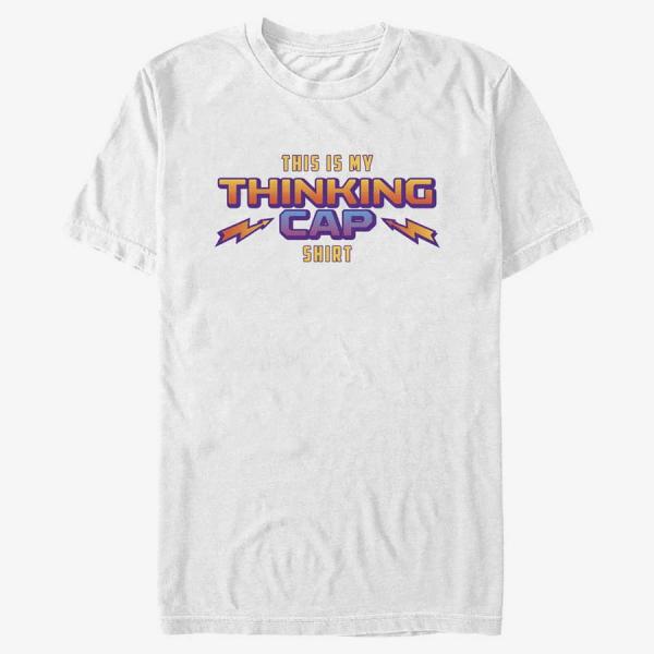Queens Netflix Stranger Things - Thinking Cap Unisex T-Shirt White