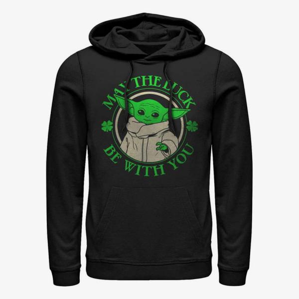 Queens Star Wars: Mandalorian - Luck Of The Grogu Unisex Hoodie Black