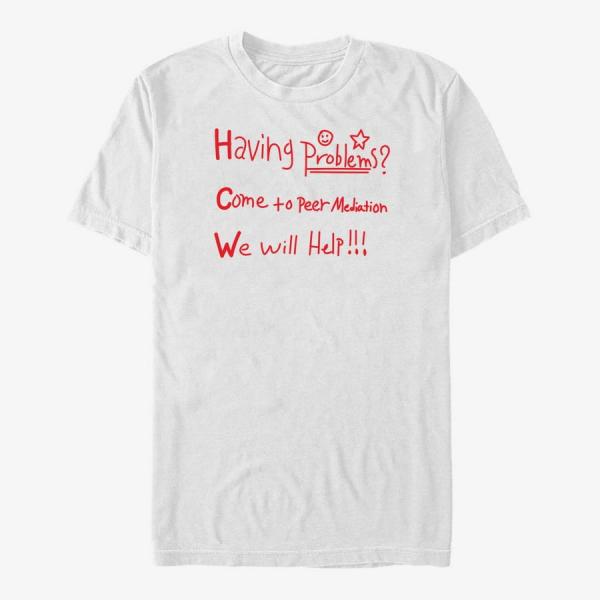 Tričko Merch Netflix First Kill - Having Problems Poster Unisex T-Shirt White XXXL