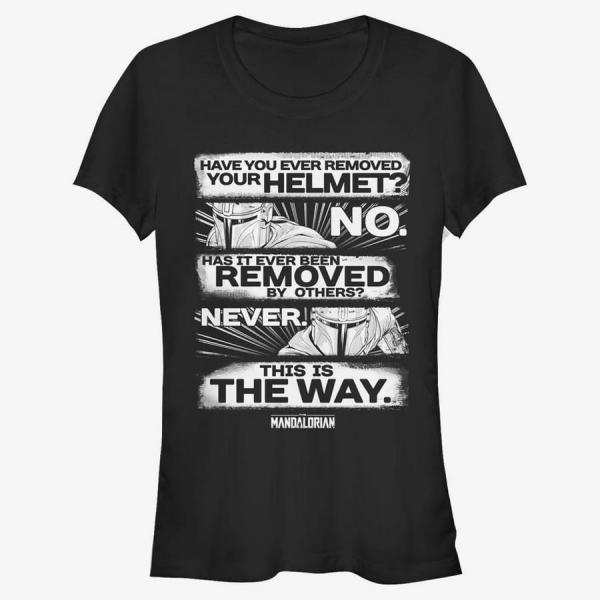 Queens Star Wars: The Mandalorian - This is the Way Women's T-Shirt Black