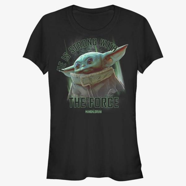 Tričko Merch Star Wars: The Mandalorian - MandoMon Epi7 Reach Out Women's T-Shirt Black L