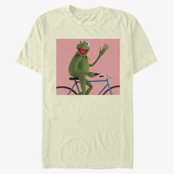 Tričko Merch Disney Classics Muppets - Biking Kermit Unisex T-Shirt Natural M