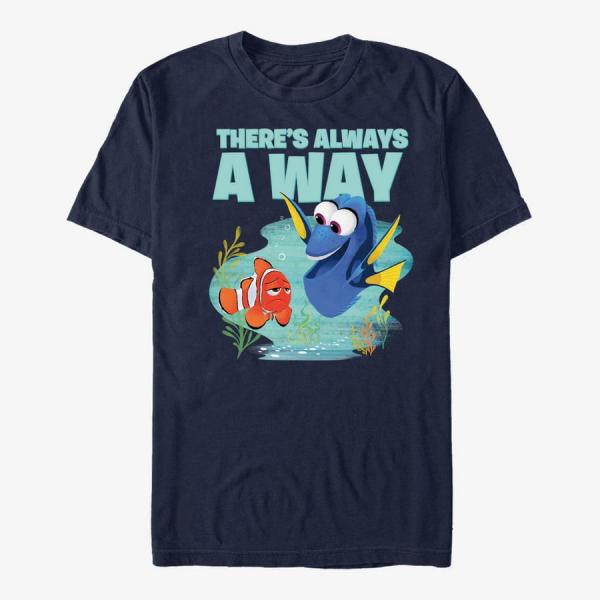 Tričko Merch Pixar Finding Dory - Always a Way Unisex T-Shirt Navy Blue S