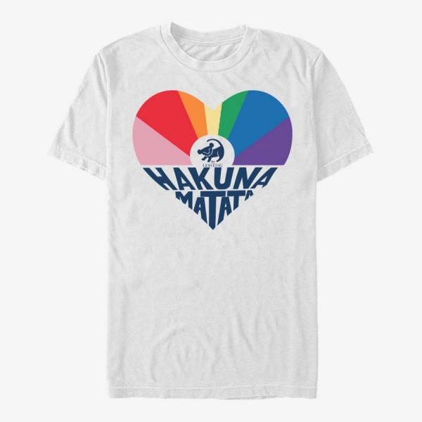 Tričko Merch Disney The Lion King - HAKUNA PRIDE Unisex T-Shirt White S