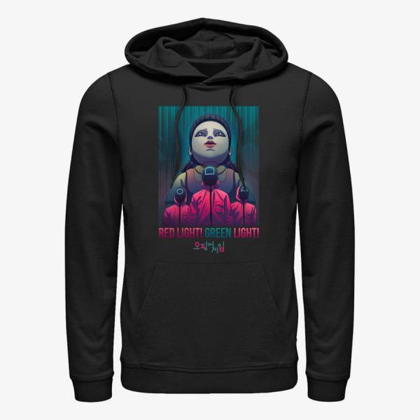 Queens Netflix Squid Game - Red Light eyes Unisex Hoodie Black