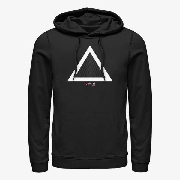 Mikina Merch Netflix Squid Game - Triangle Squid Unisex Hoodie Black XL