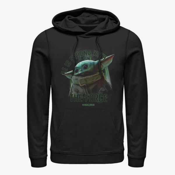Mikina Merch Star Wars: The Mandalorian - MandoMon Epi7 Reach Out Unisex Hoodie Black XXL