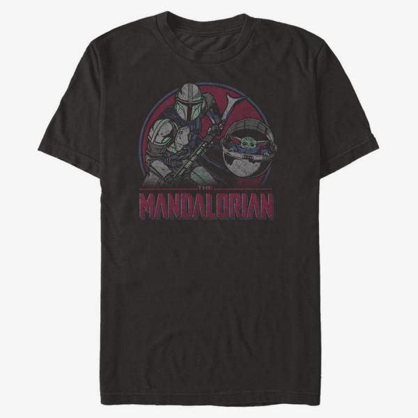 Tričko Merch Star Wars: The Mandalorian - Duo Color Pop Unisex T-Shirt Black XXL
