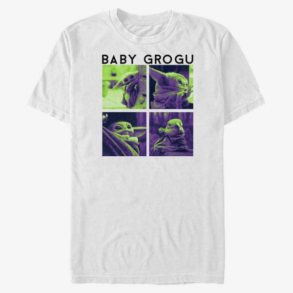 Queens Star Wars: The Mandalorian - GROGU BOXUP COLOR SHIFT Unisex T-Shirt White