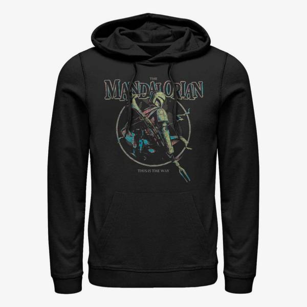 Mikina Merch Star Wars: The Mandalorian - Pastel Pop Unisex Hoodie Black M