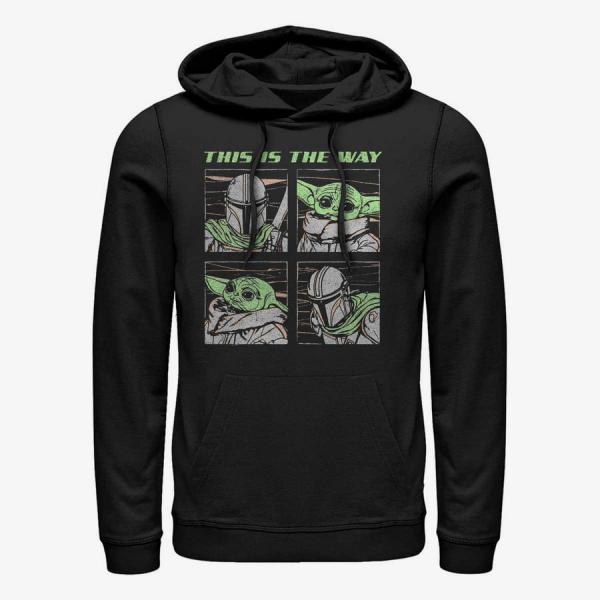 Mikina Merch Star Wars: The Mandalorian - Mando Four Unisex Hoodie Black XXL