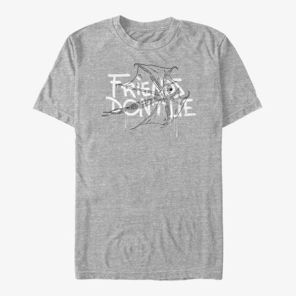 Queens Netflix Stranger Things - Friends Paint Unisex T-Shirt Heather Grey