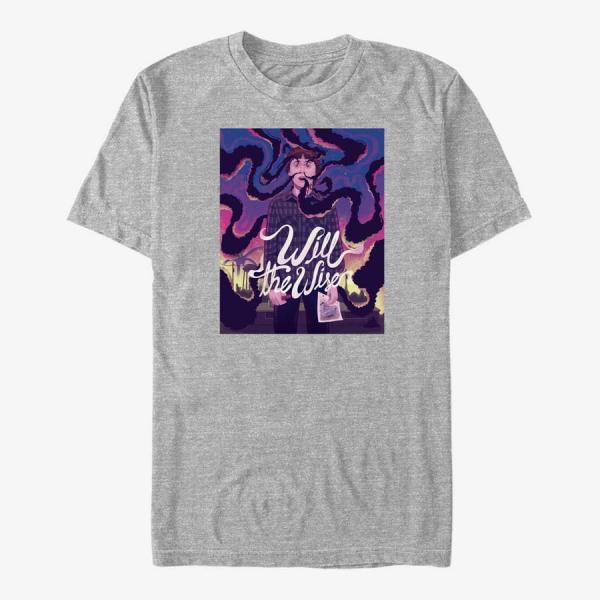 Queens Netflix Stranger Things - Will the Wise Unisex T-Shirt Heather Grey