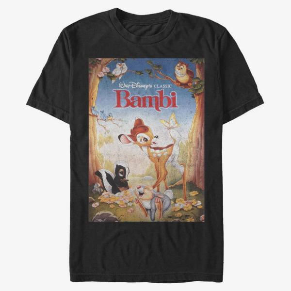 Tričko Merch Disney Bambi - Beautiful Friendships Unisex T-Shirt Black M