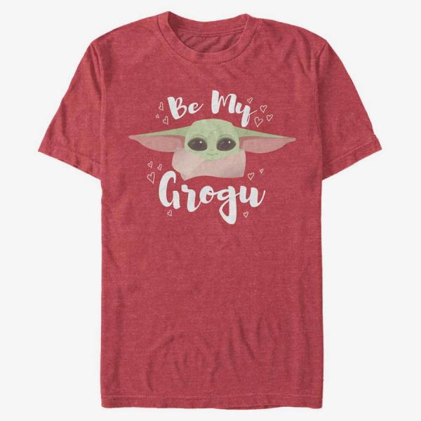 Queens Star Wars: The Mandalorian - BY MY GROGU Unisex T-Shirt Vintage Heather Red