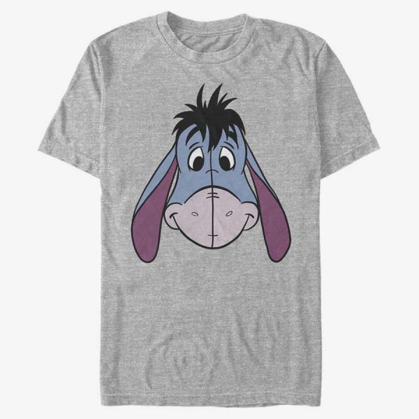 Tričko Merch Disney Classics Winnie The Pooh - Eyore Big Face Unisex T-Shirt Heather Grey M