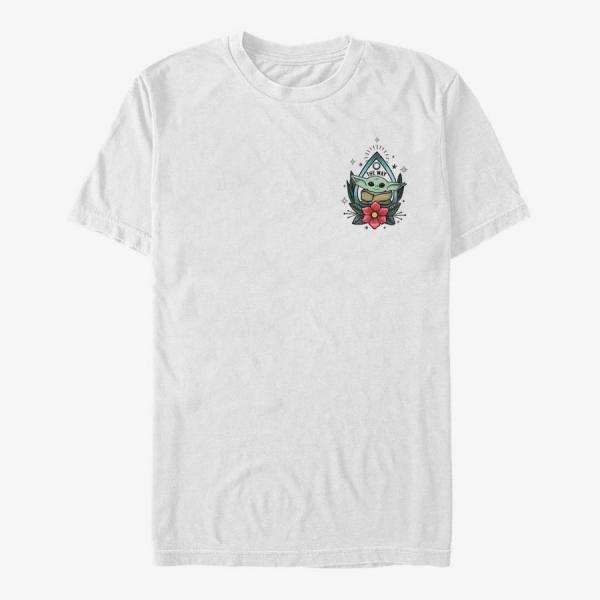 Queens Star Wars: The Mandalorian - Planchette Child Unisex T-Shirt White