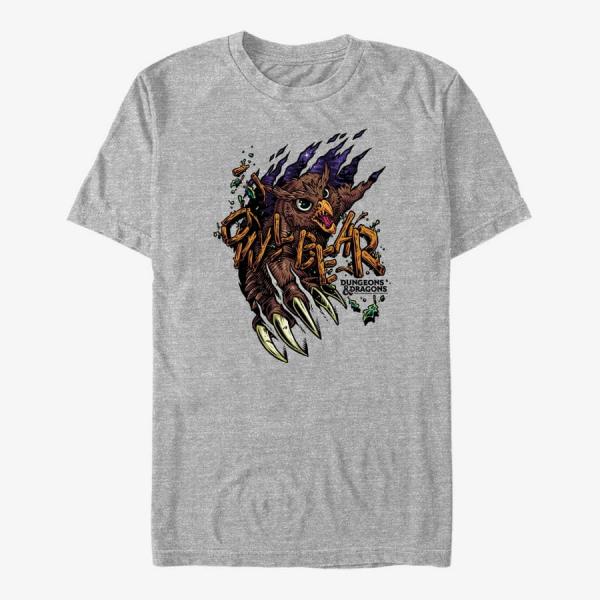 Tričko Merch Dungeons & Dragons - Owlbear Rip Unisex T-Shirt Heather Grey S