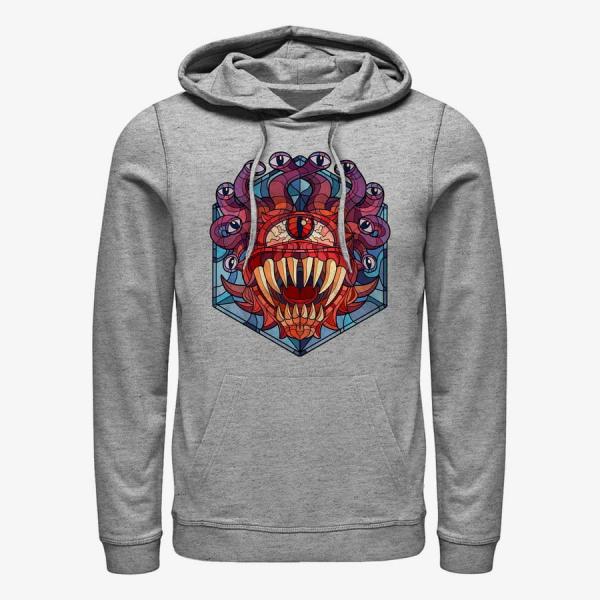 Queens Dungeons & Dragons - Eye of the Beholder Glass Unisex Hoodie Heather Grey
