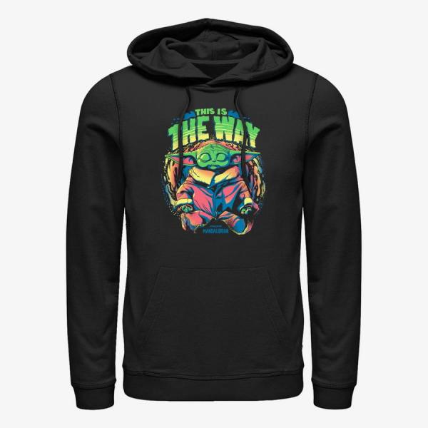 Mikina Merch Star Wars: The Mandalorian - Meditation Unisex Hoodie Black XXXL