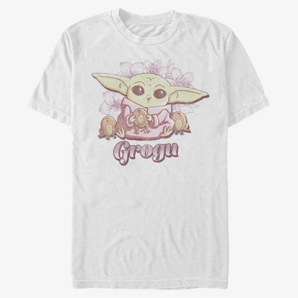 Tričko Merch Star Wars: The Mandalorian - Grogu Cute Unisex T-Shirt White S