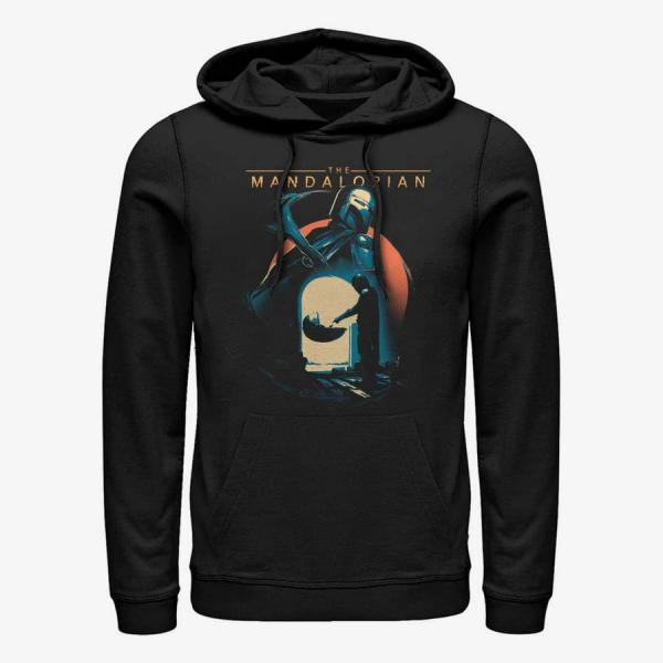 Queens Star Wars: The Mandalorian - First Encounter Unisex Hoodie Black