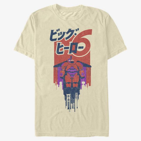 Tričko Merch Disney Big Hero 6 Movie - Four Color Hero Unisex T-Shirt Natural L