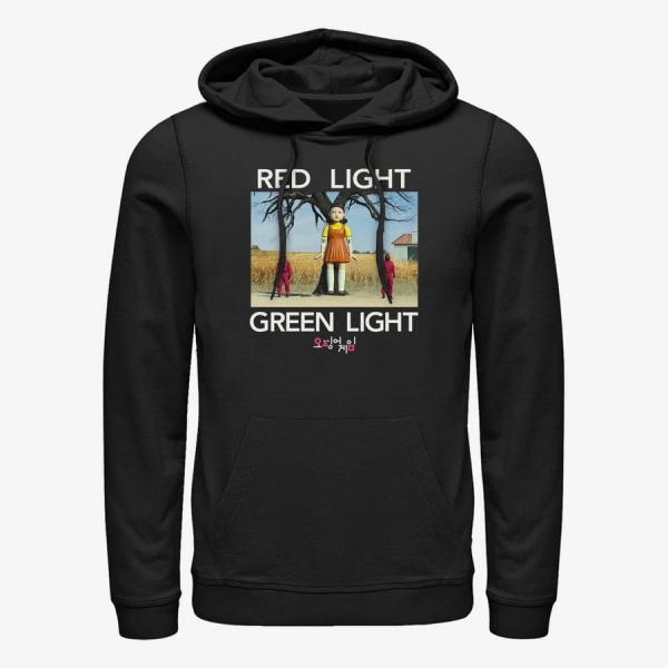 Queens Netflix Squid Game - Red Light Green Light Unisex Hoodie Black
