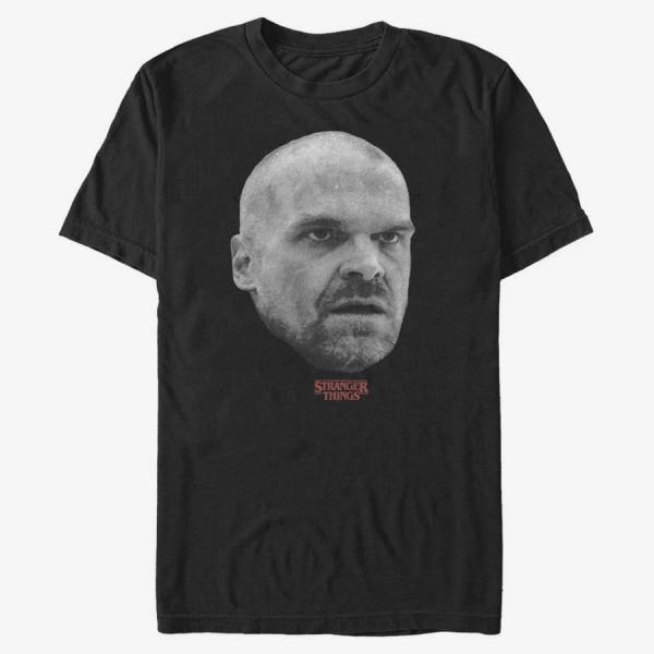 Tričko Merch Netflix Stranger Things - Hopper Head Unisex T-Shirt Black S
