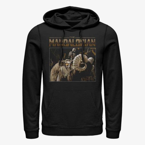Queens Star Wars: The Mandalorian - Bantha Ride Unisex Hoodie Black