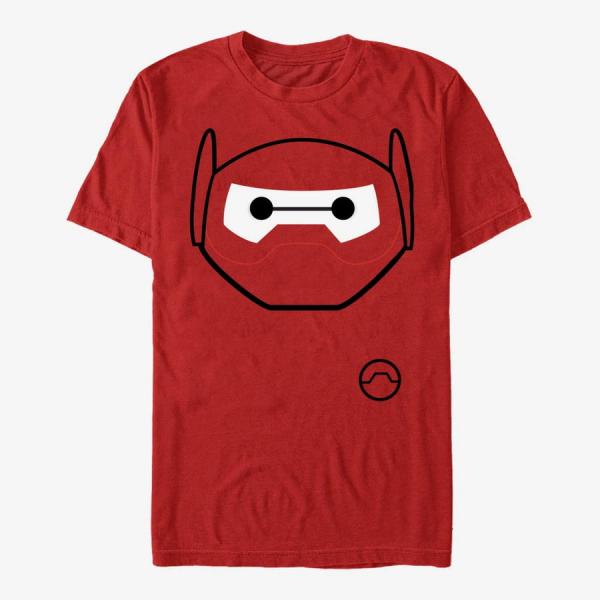 Tričko Merch Disney Big Hero 6 Movie - Costume Eyes Unisex T-Shirt Red M