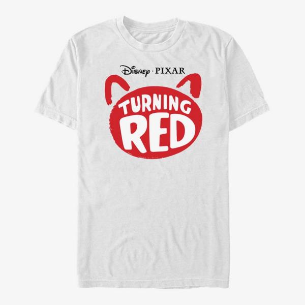 Tričko Merch Pixar Turning Red - Red Logo Unisex T-Shirt White XXXL