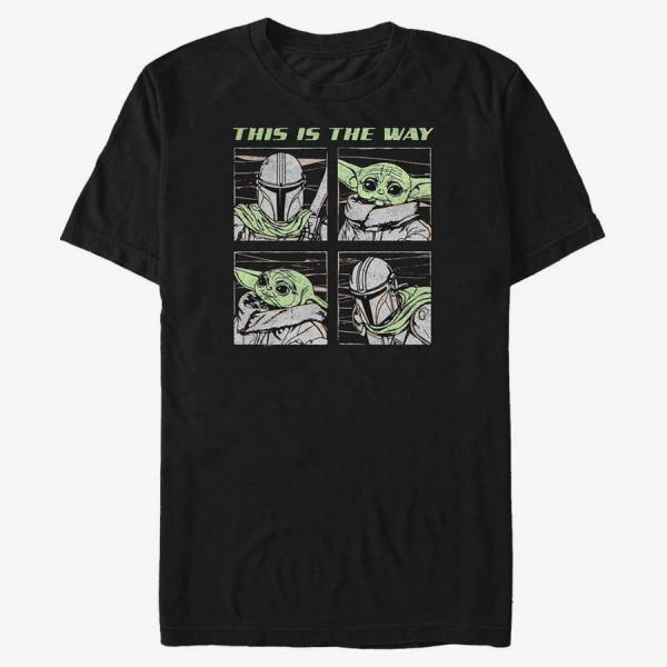 Queens Star Wars: The Mandalorian - Mando Four Unisex T-Shirt Black