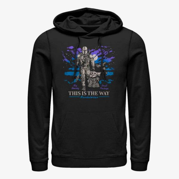 Queens Star Wars: The Mandalorian - Galaxy Unisex Hoodie Black