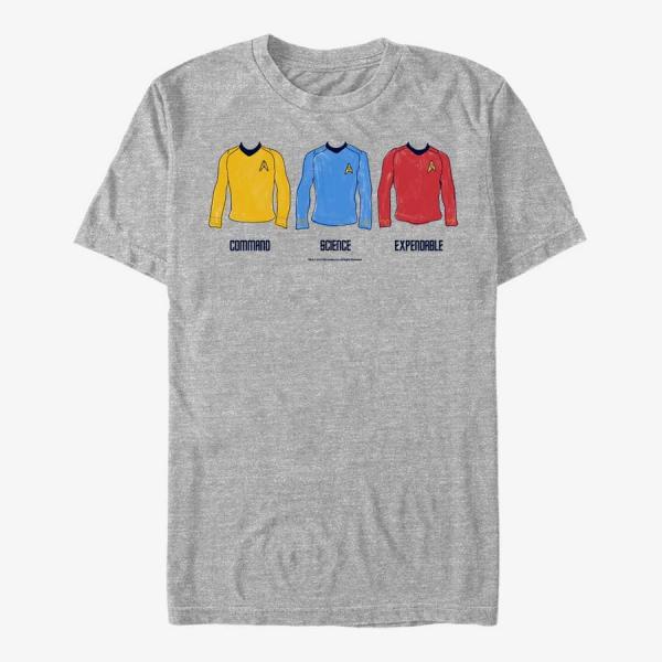 Tričko Merch Paramount Star Trek - Divisions Unisex T-Shirt Heather Grey S