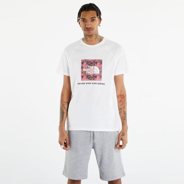 The North Face S/S Raglan Redbox Tee TNF White/ Csmpktnfdstrtprint