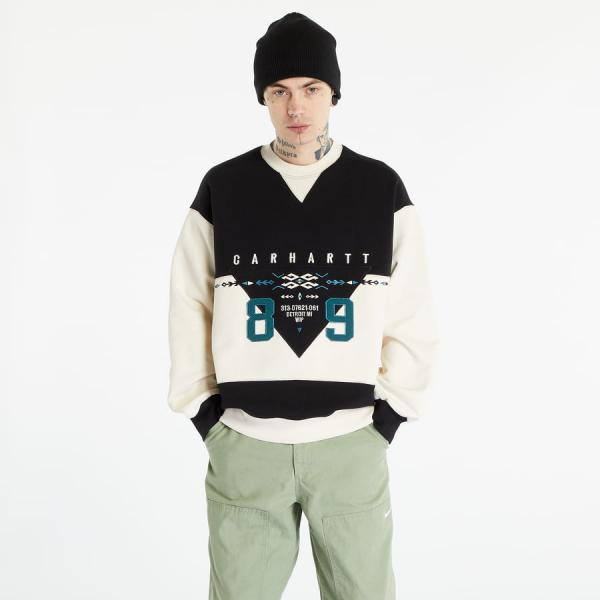 Mikina Carhartt WIP Santa Fe Sweatshirt Black/ Natural XS