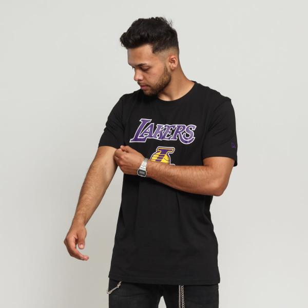 Tričko s krátkým rukávem New Era Team Logo Tee LA Lakers C/O černé