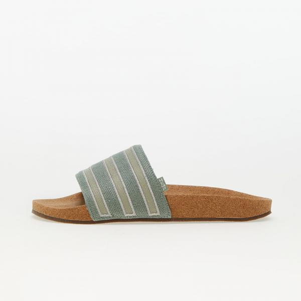 adidas Adilette Silver Green/ Metal Grey/ Gum5
